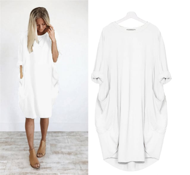 Roelien | Comfy Casual loose pocket dress