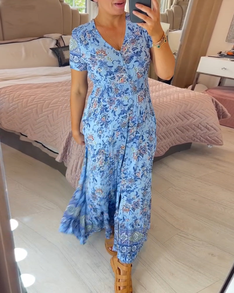 Winona | Casual boho floral dress