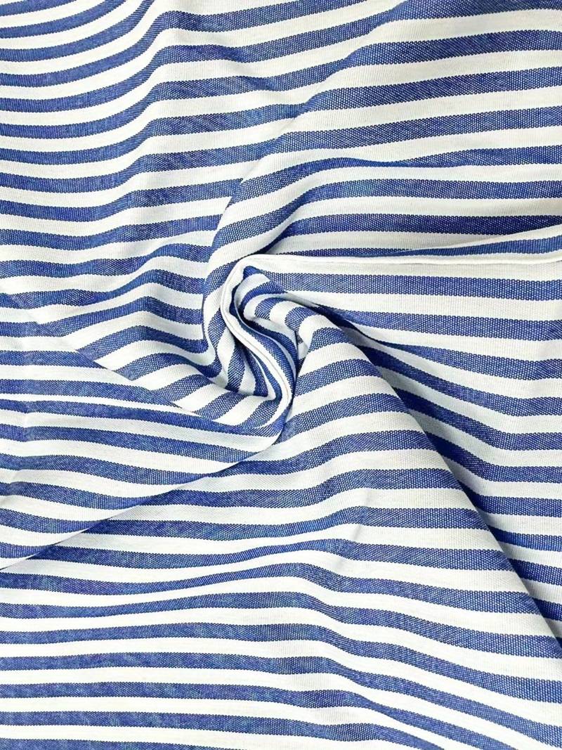Pulsar - Striped dress with round neckline