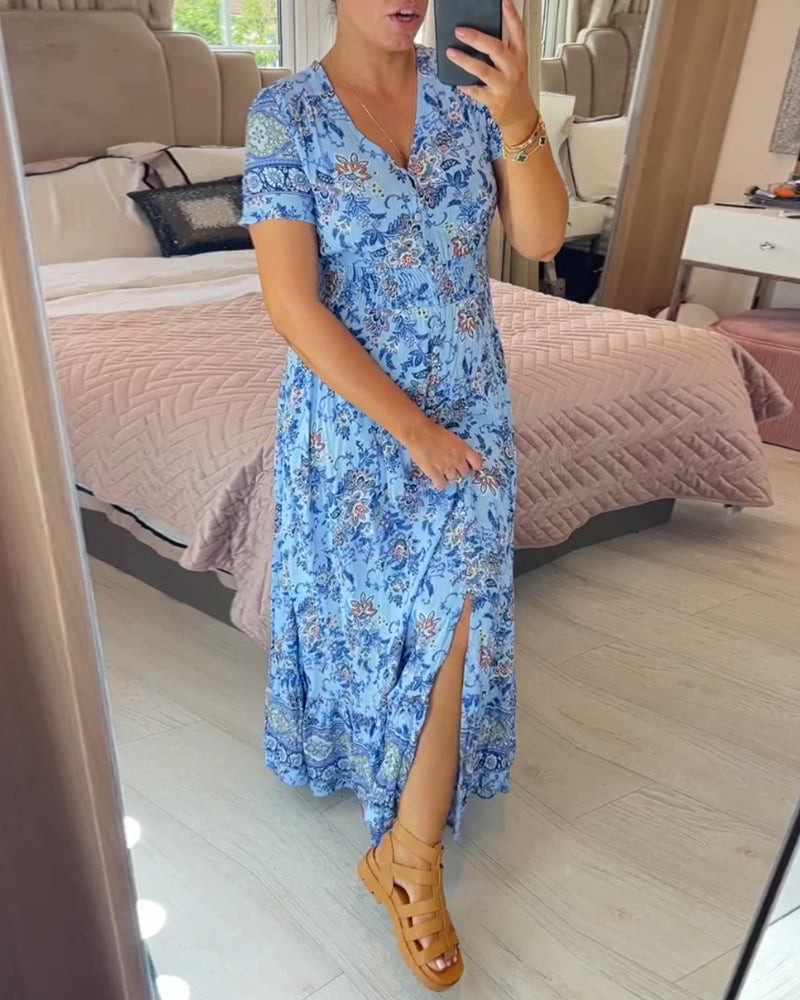 Winona | Casual boho floral dress