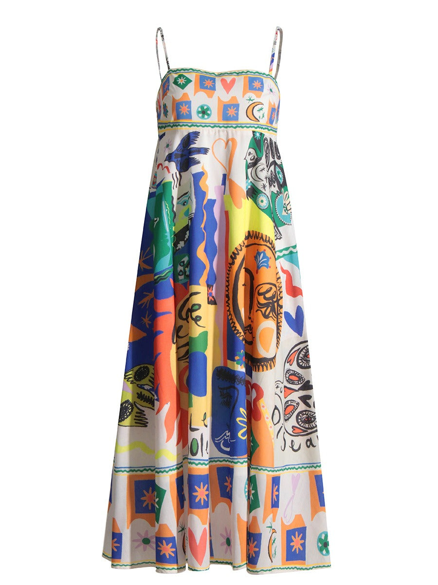 Laraine - sleeveless dress with high waist