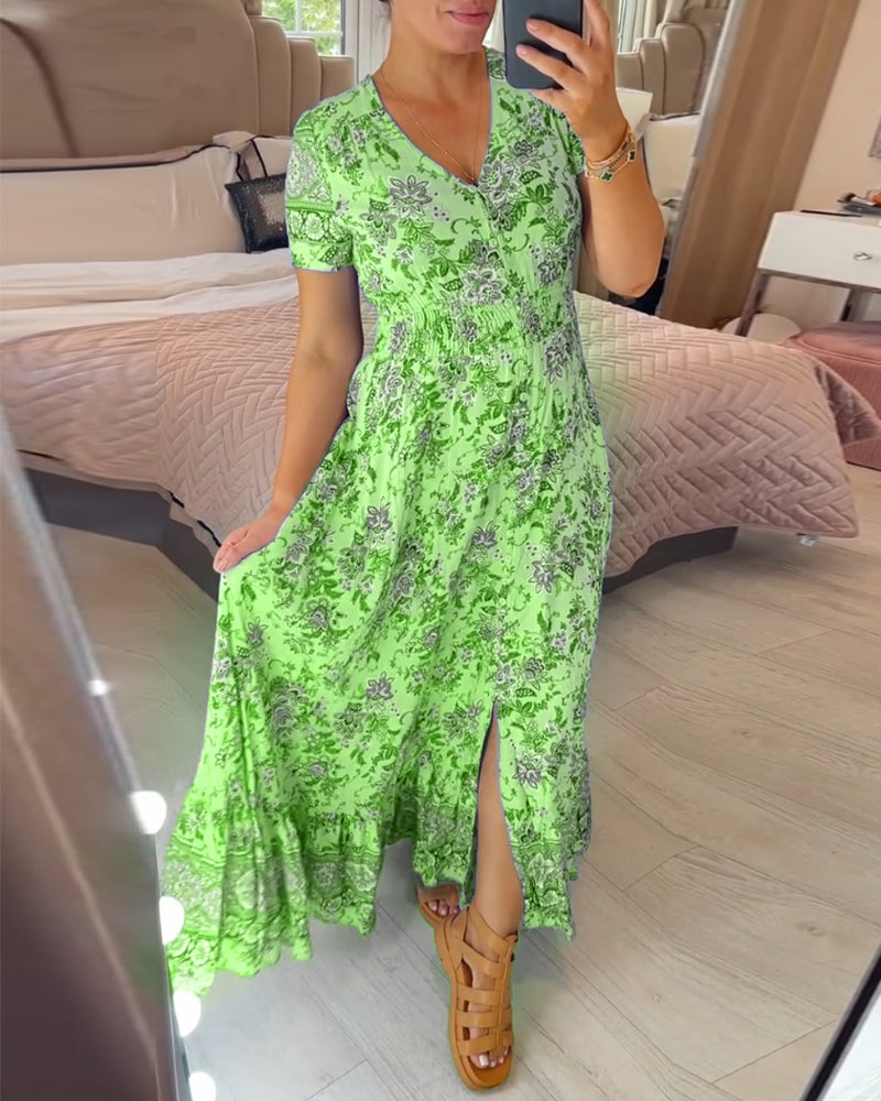 Winona | Casual boho floral dress