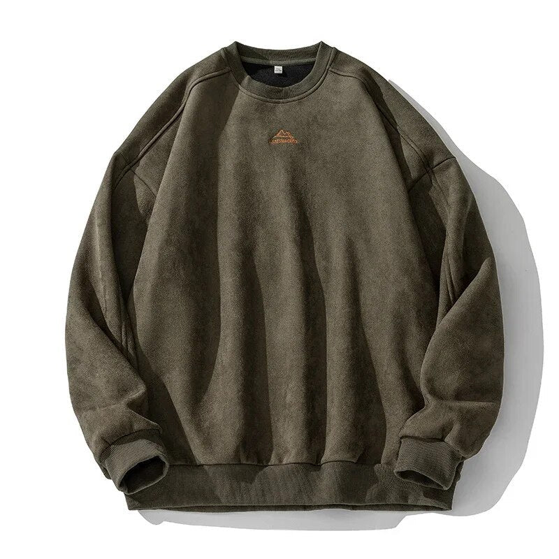 Johannis- Autumn Winter Suede Sweatshirt