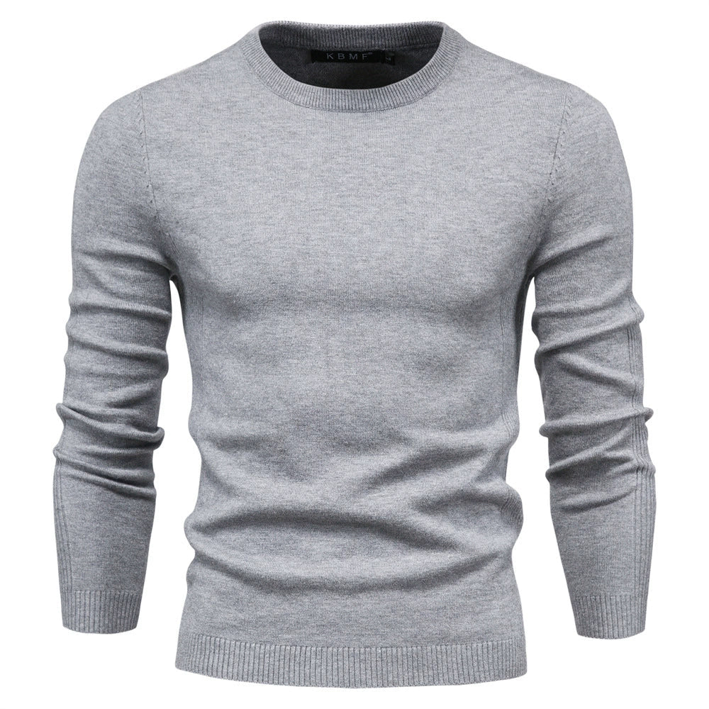 Men's Classic Knit Pullover Sweater – Stylish Warmth for Autumn & Winter