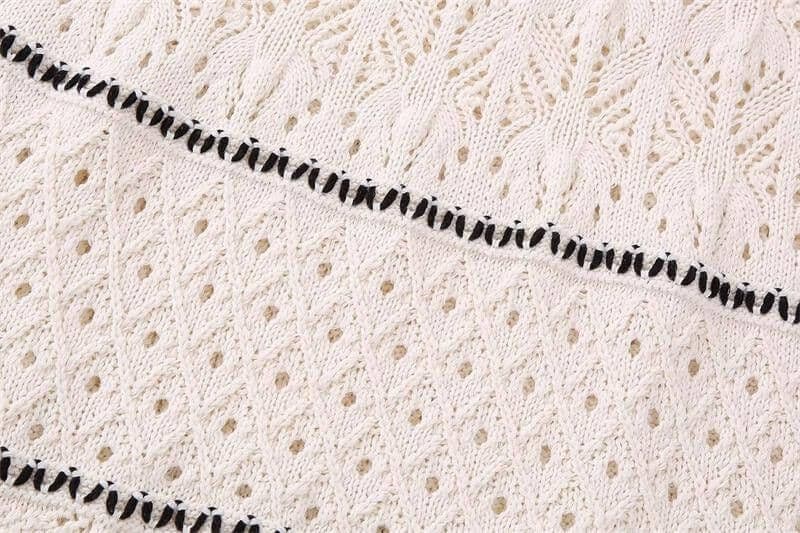 Chic handmade knitted dress for women