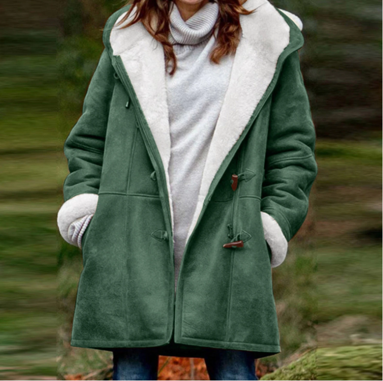 Hooded windproof jacket for women