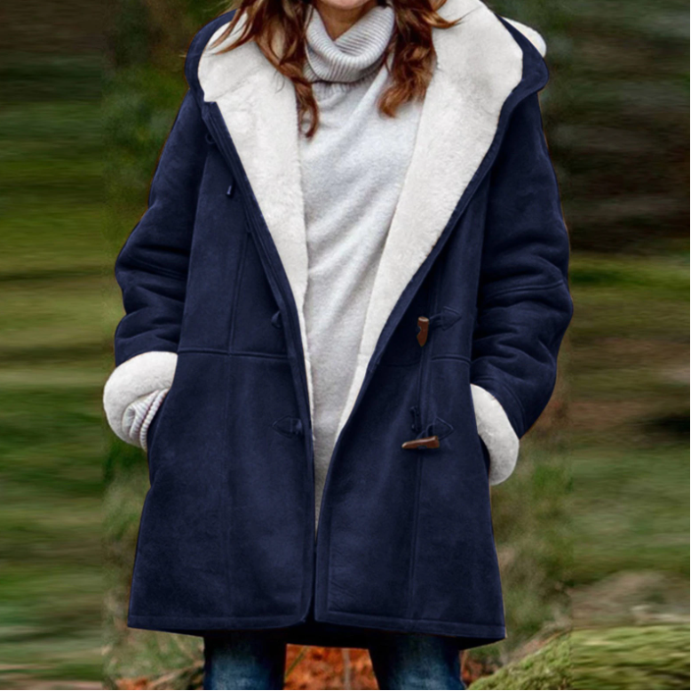 Hooded windproof jacket for women