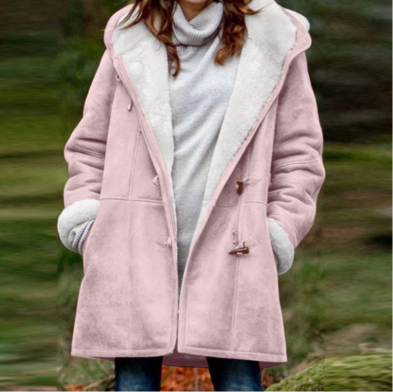 Hooded windproof jacket for women
