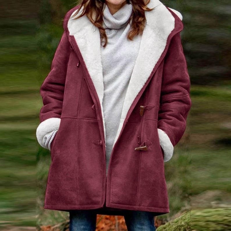 Hooded windproof jacket for women