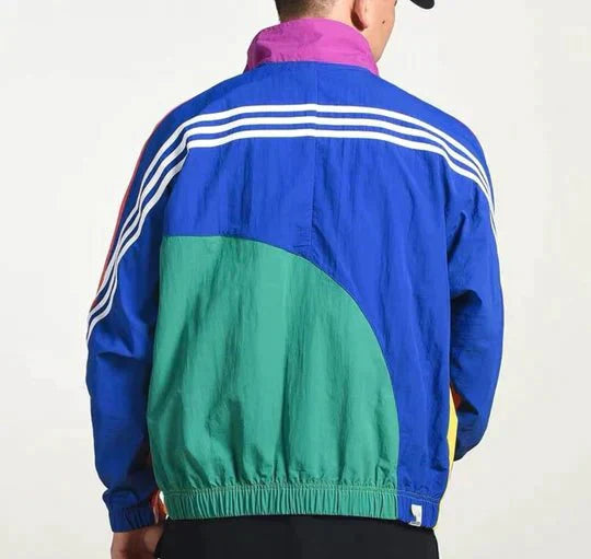 Men’s Windbreaker Jacket - Lightweight Zip-Up - Retro 90s Style - Soft Lining Casual Wear