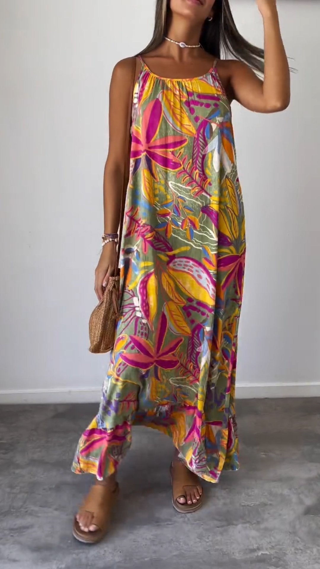 Merelina | Comfy Printed Long Dress