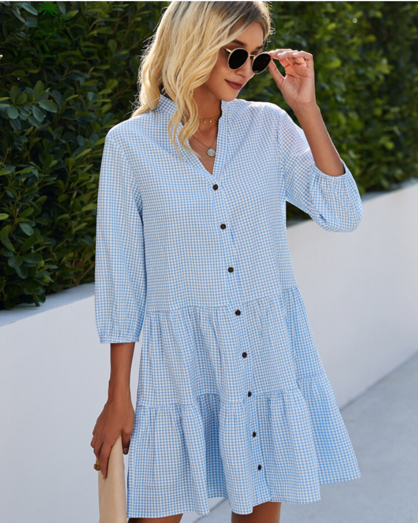 Ondine - Casual button summer dress