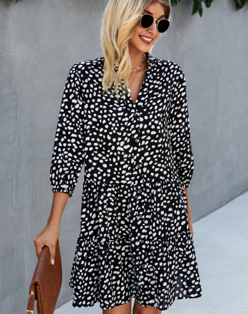 Ondine - Casual button summer dress