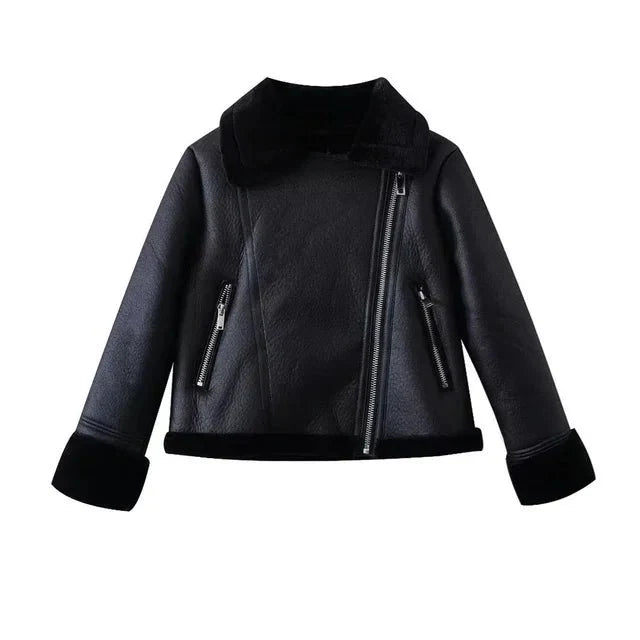 Chic shearling jacket for women