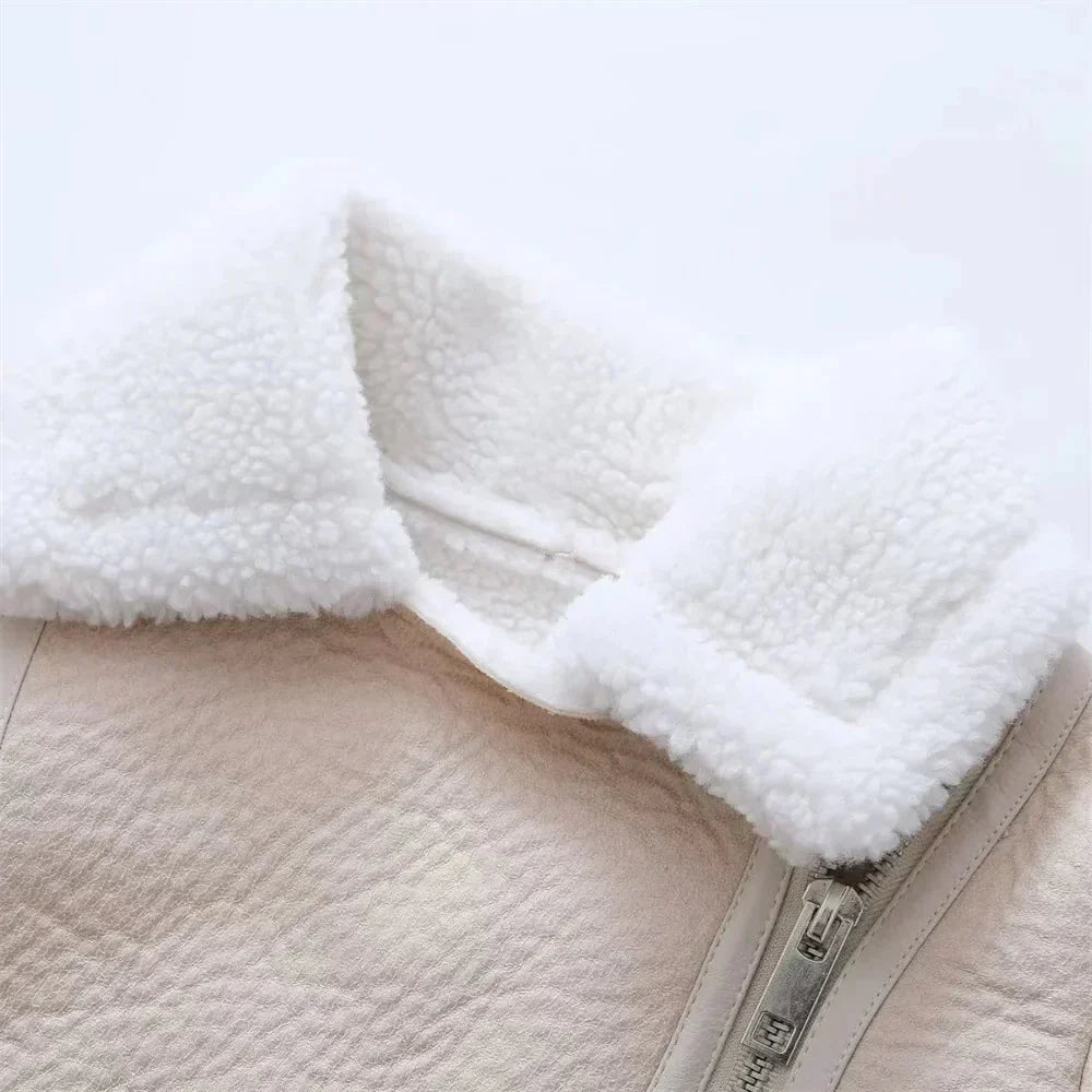 Chic shearling jacket for women