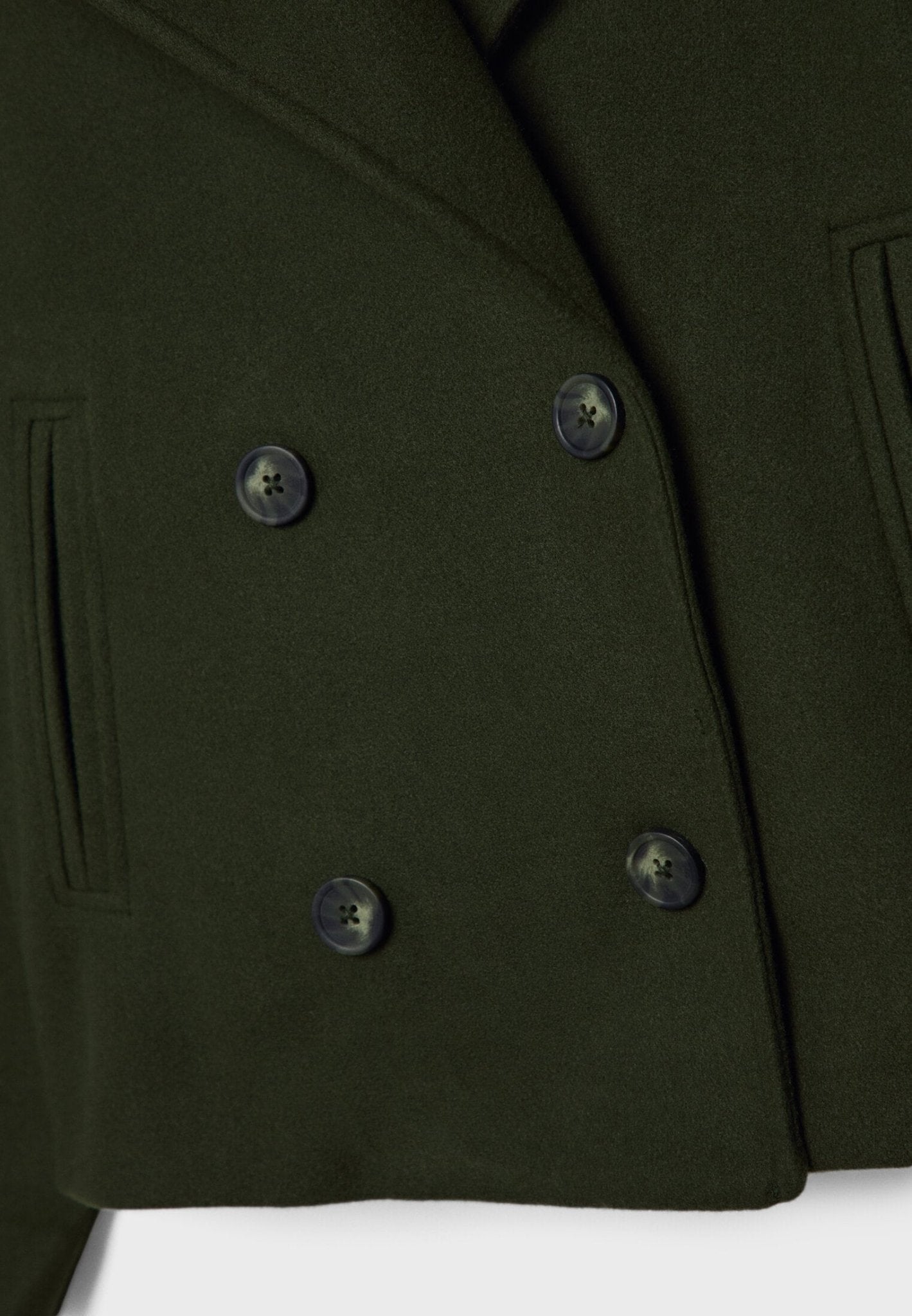 Short double-breasted jacket for women