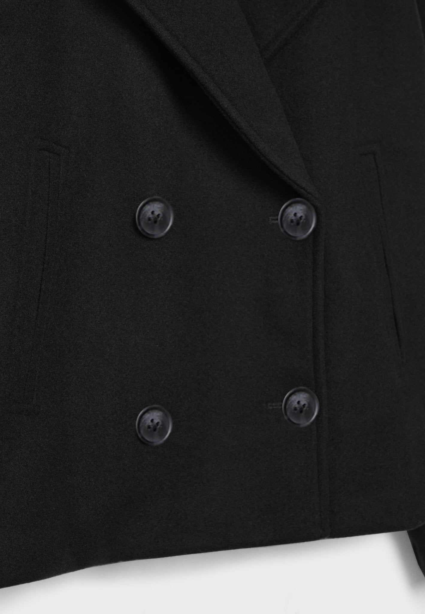 Short double-breasted jacket for women
