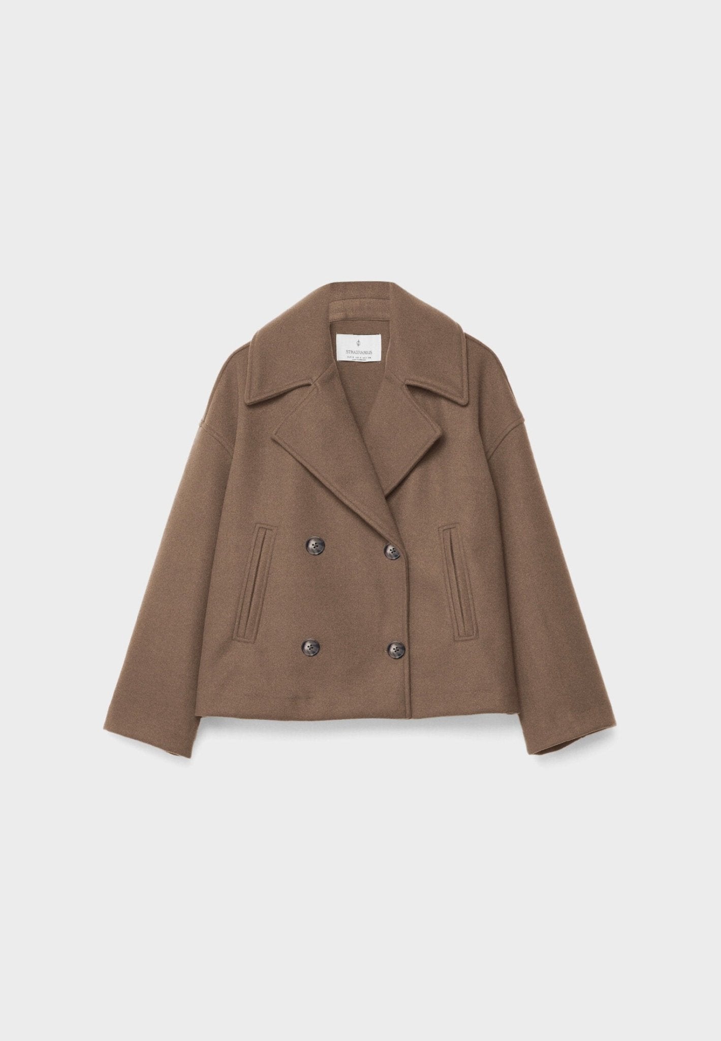 Short double-breasted jacket for women