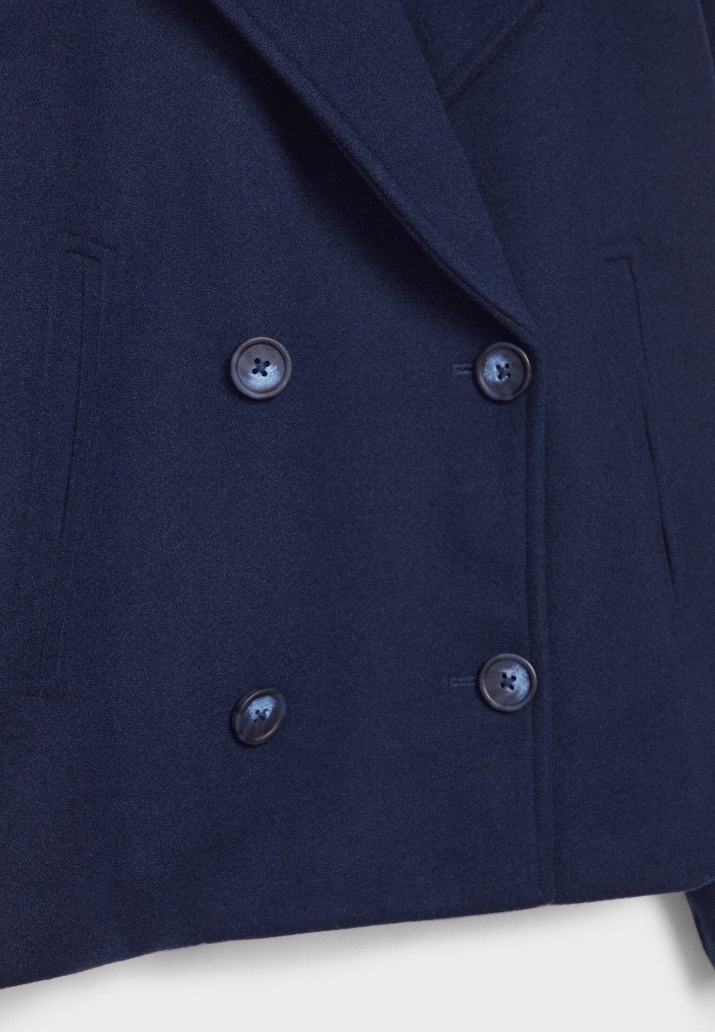 Short double-breasted jacket for women
