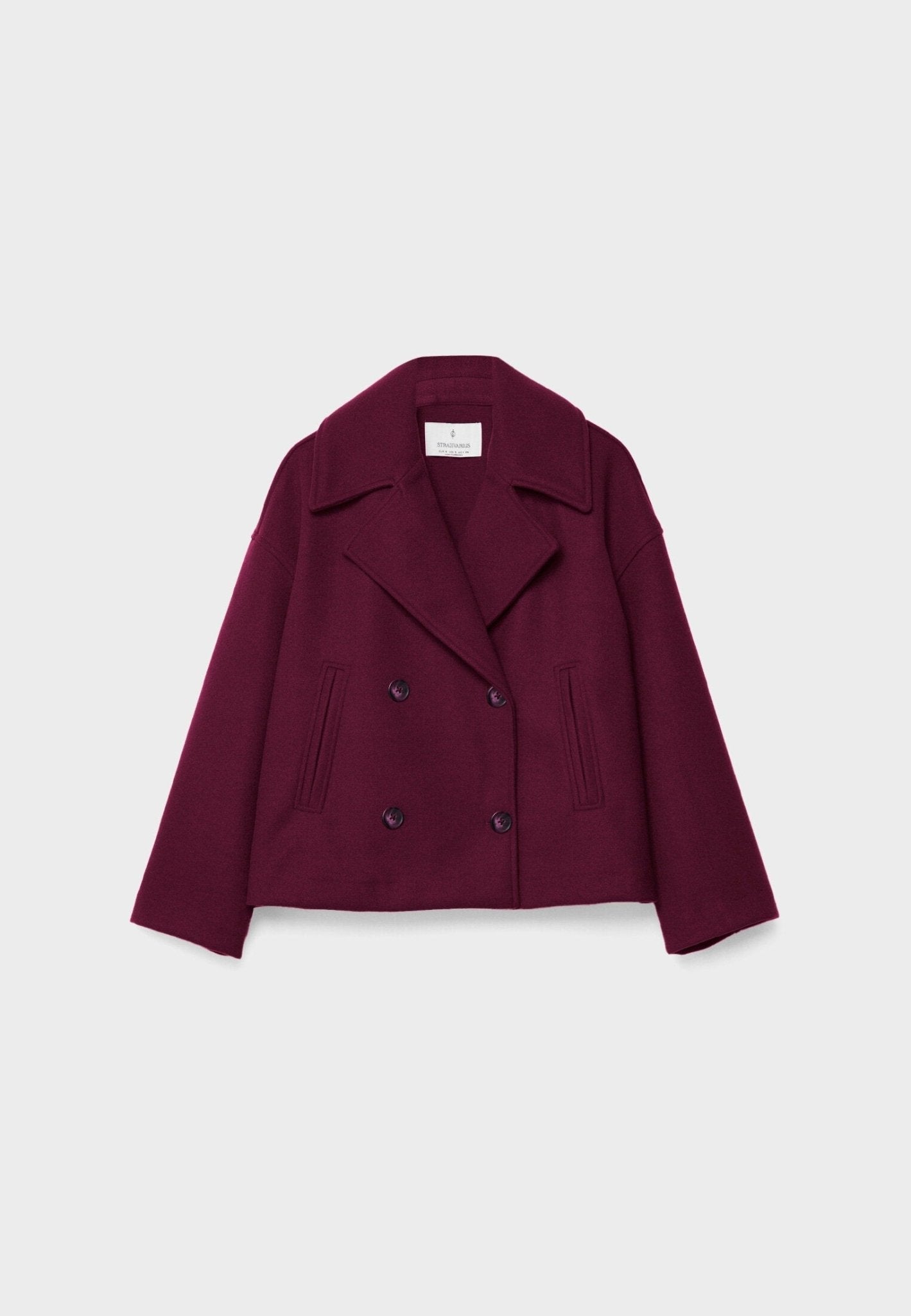 Short double-breasted jacket for women