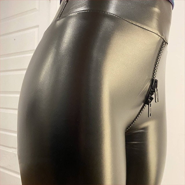 Matte Leather Pants for Women