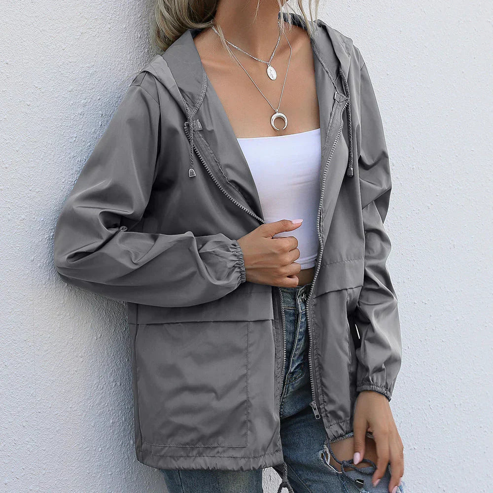 Seren | Hooded Zip-Up Jacket with Collar