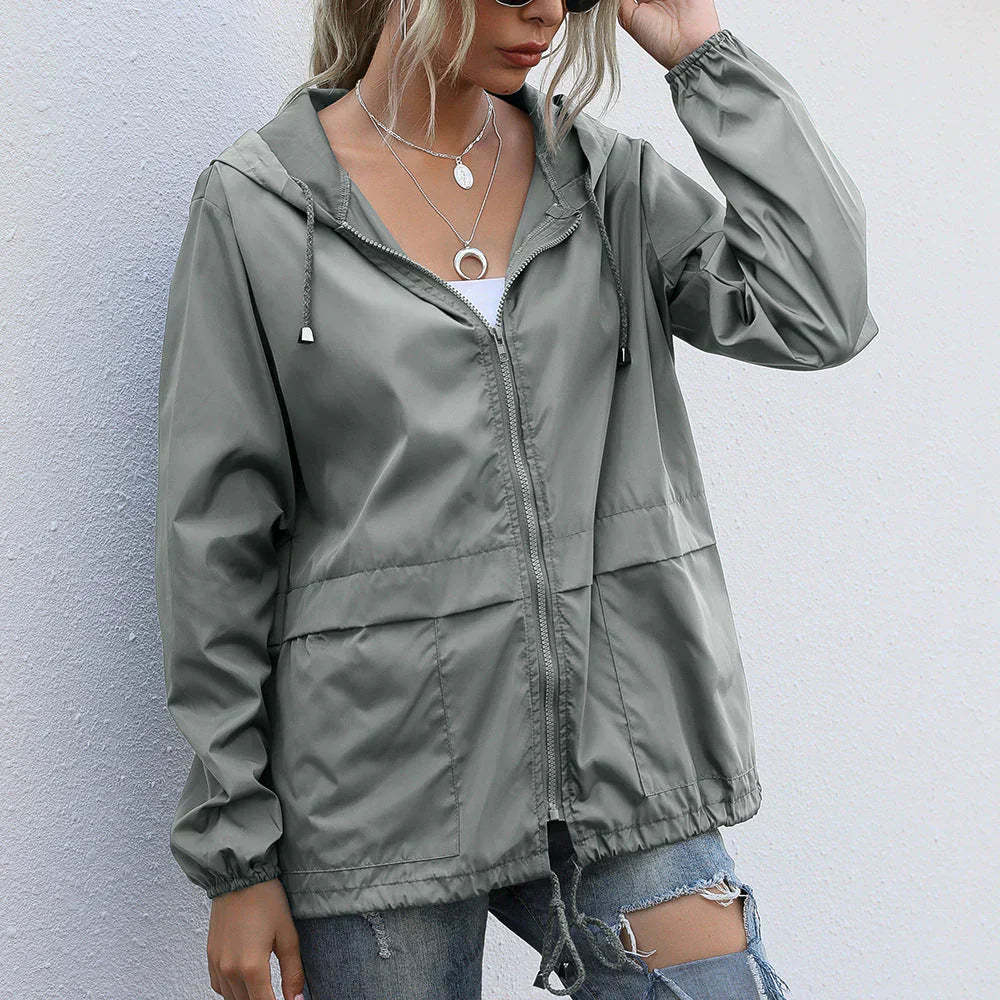 Seren | Hooded Zip-Up Jacket with Collar
