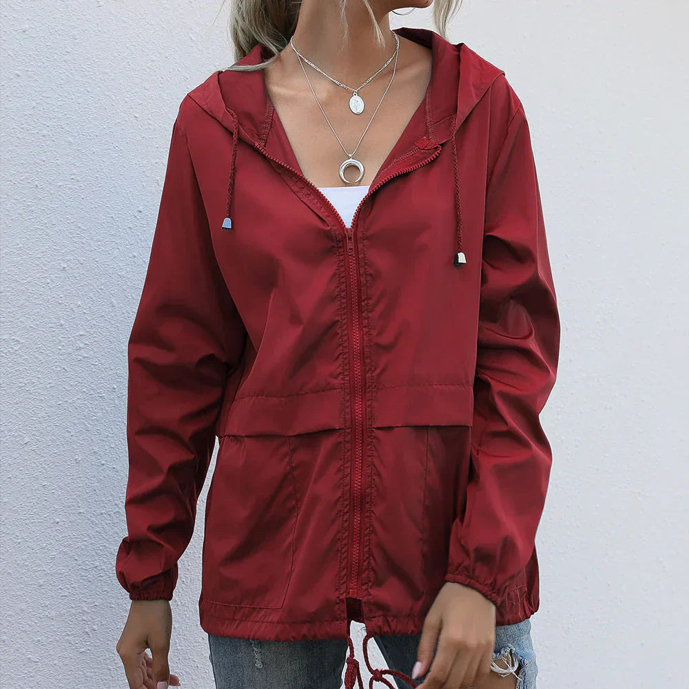 Seren | Hooded Zip-Up Jacket with Collar