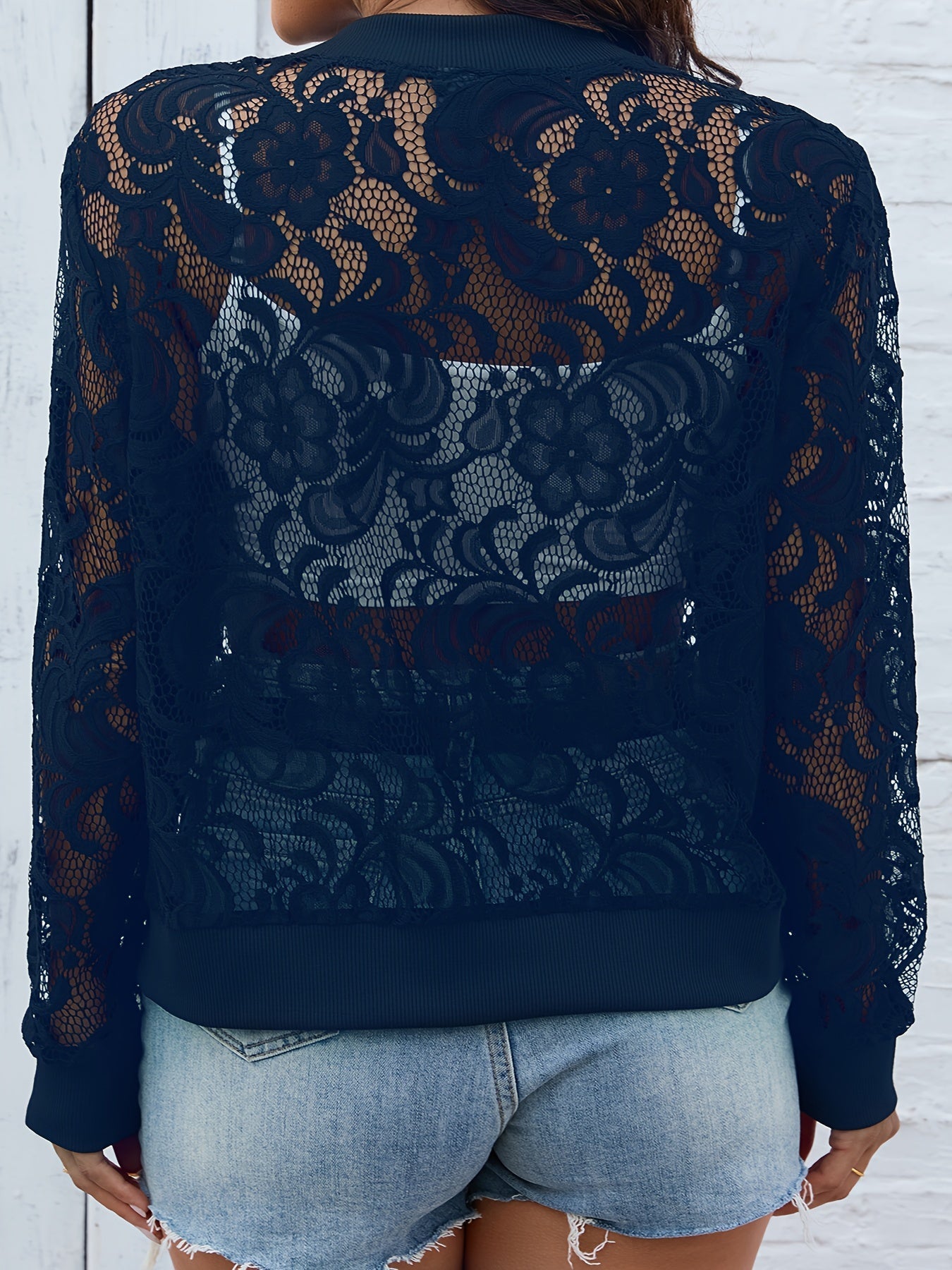 Casual lace jacket for women
