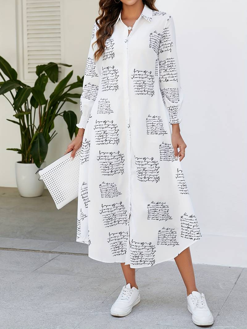 Zabella - Maxi dress with letter print