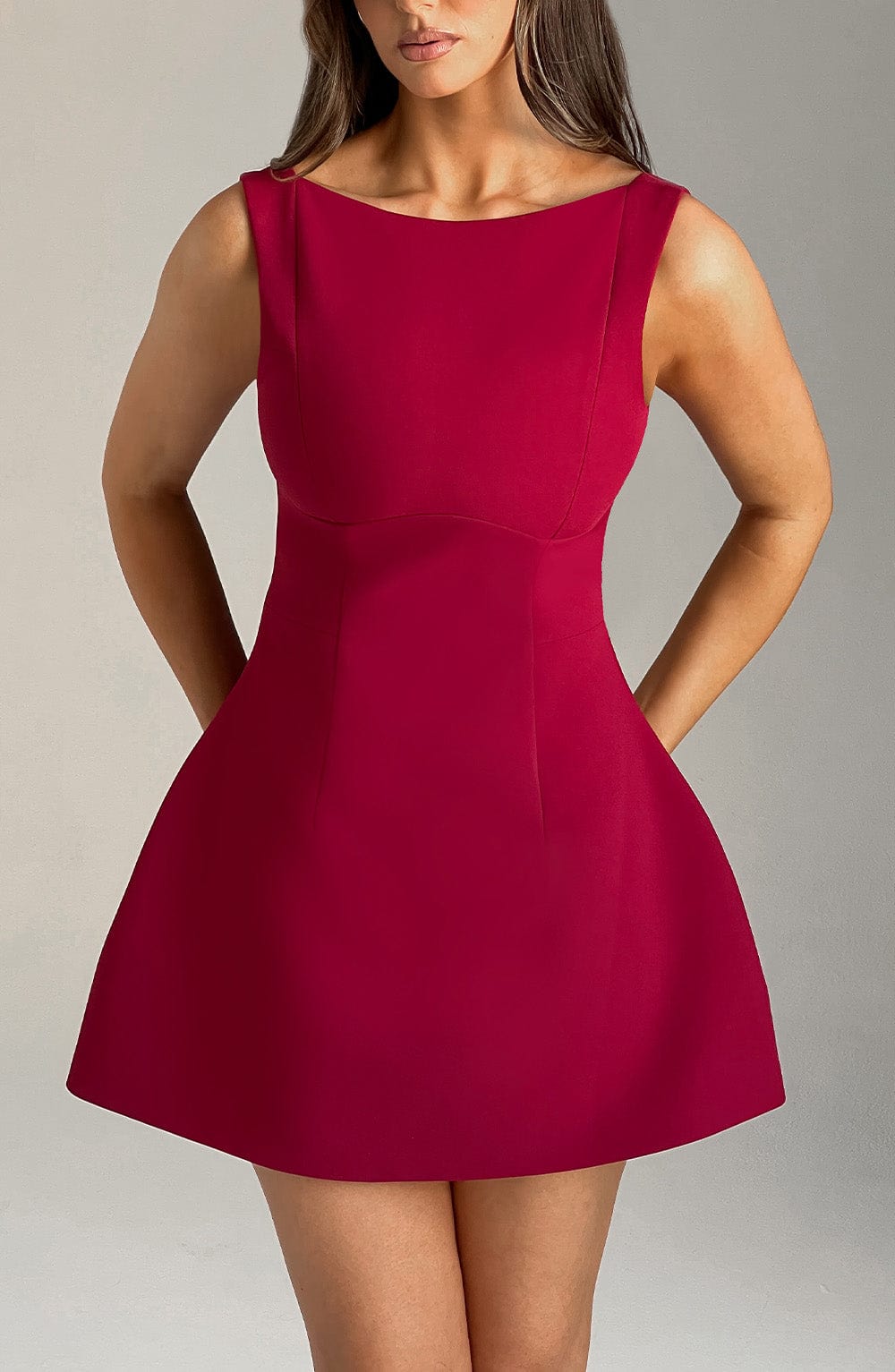 ALANA MINI DRESS - RED