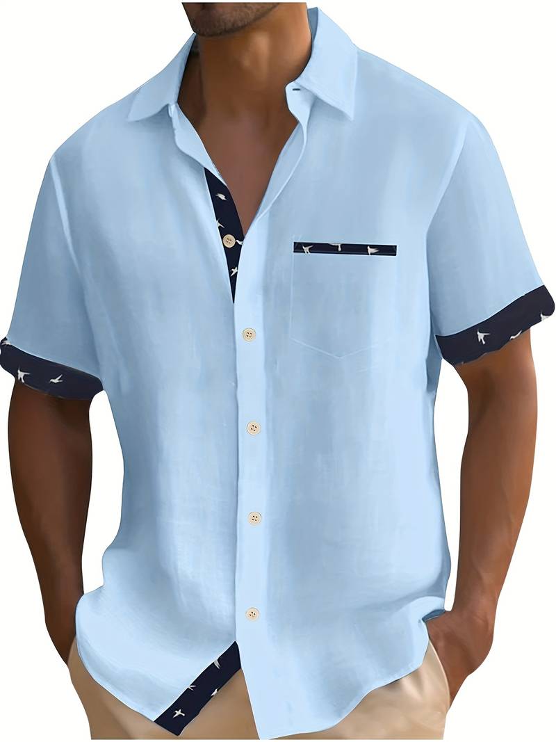 David – stylish, casual button-up shirt for men