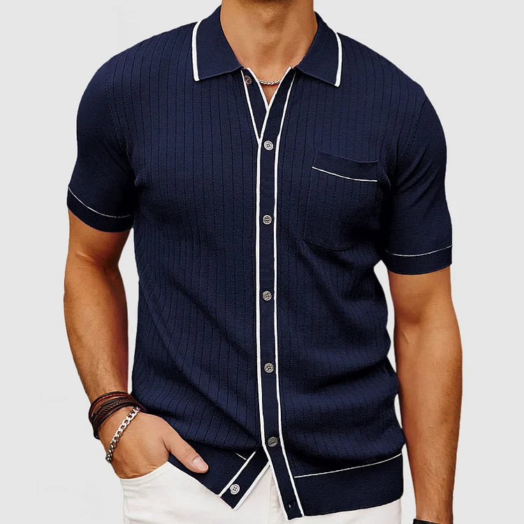 Haraldur - Classic casual knit shirt for men