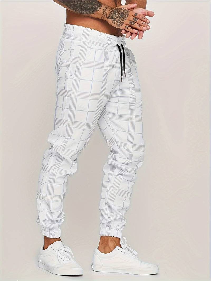 Stefano Checkered Sweatpants