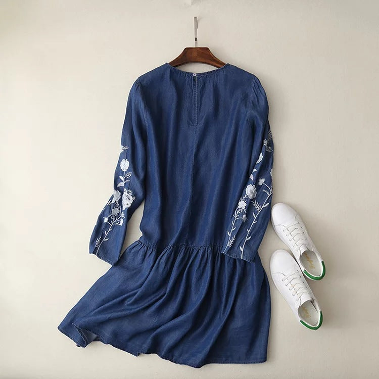 Versatile  Embroidered dress in any season