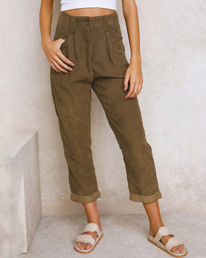 Aletta - corduroy trousers for women