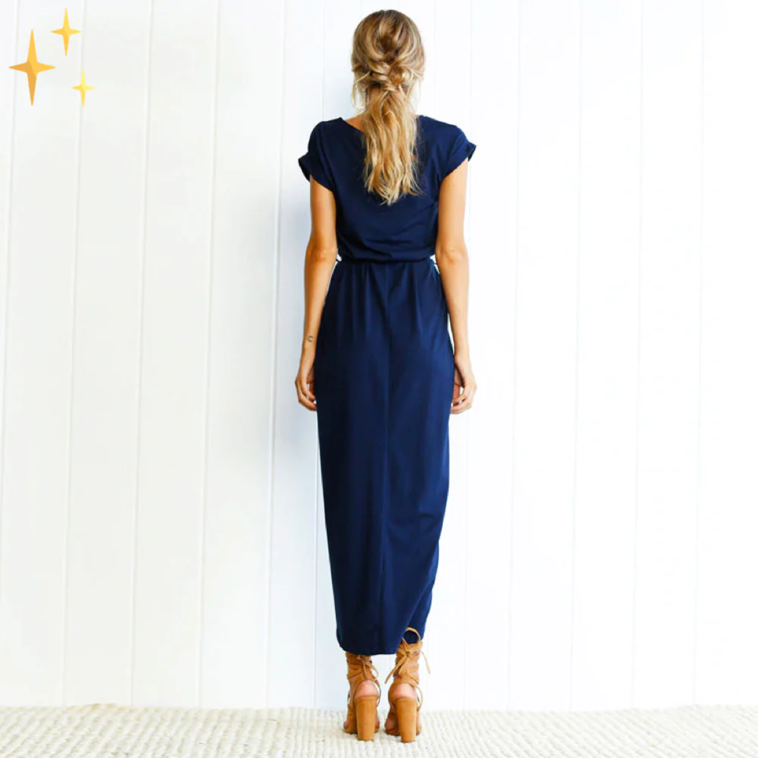 Trina - Classic Summer Dress with Belt