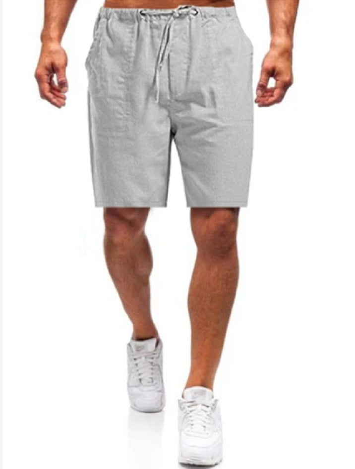 Alexei - Men's linen shorts in large sizes