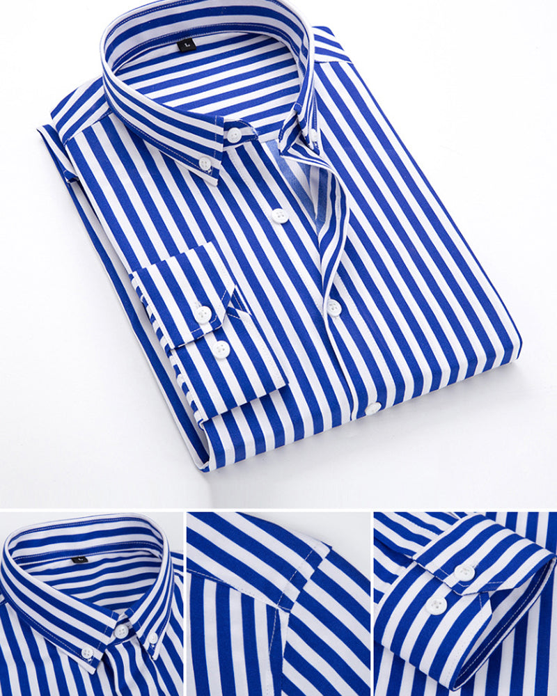 Terrell - Vertical striped shirt