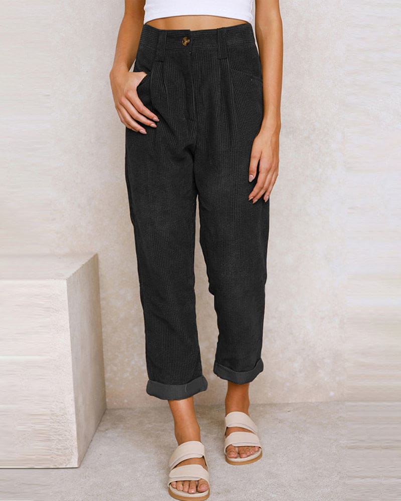 Aletta - corduroy trousers for women