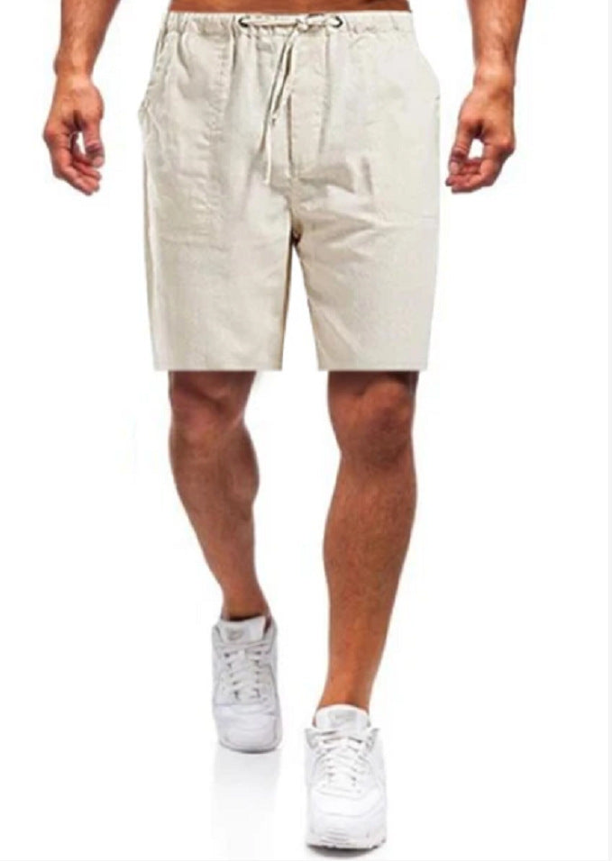 Alexei - Men's linen shorts in large sizes