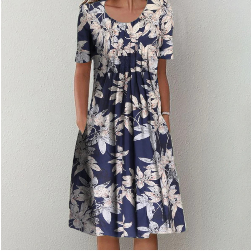 Abygail - Floral pattern ruffle dress