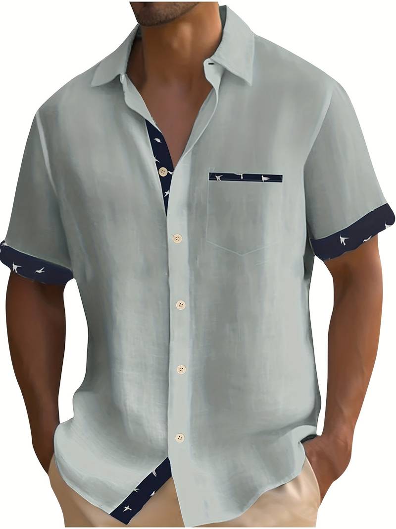 David – stylish, casual button-up shirt for men