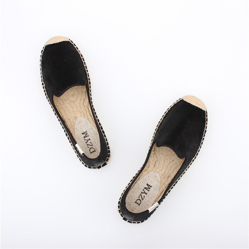 Comfortable leather low-top flat heel women's shoes