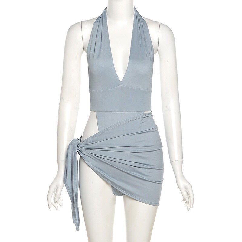 Wren - Two-piece swimming costume with press studs