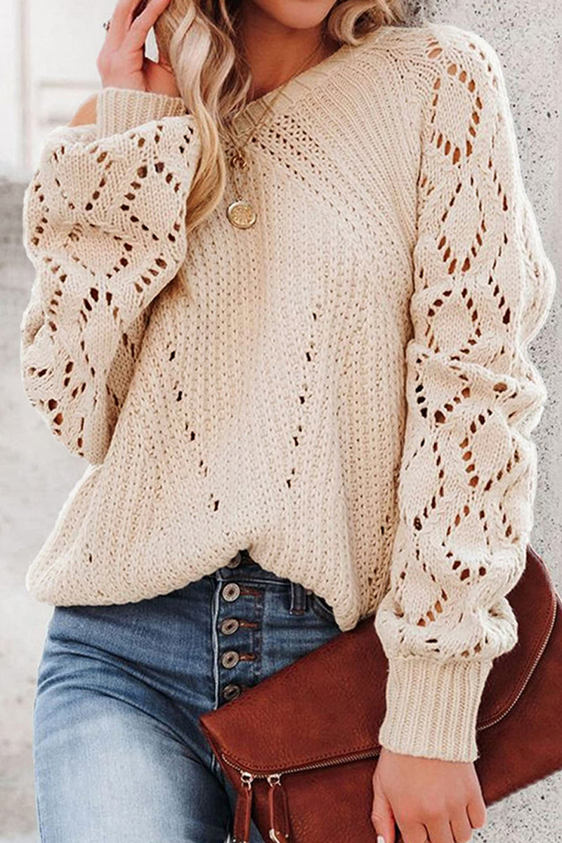 Ruby - hollowed out knitted sweater