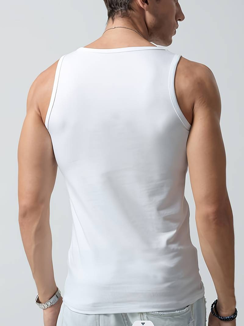 Charles – solid tank top with a crew neck