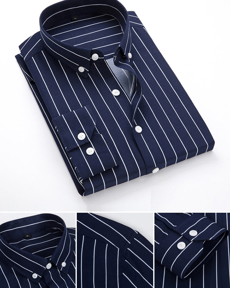 Terrell - Vertical striped shirt