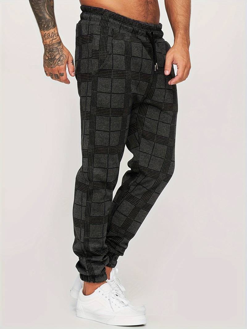 Stefano Checkered Sweatpants