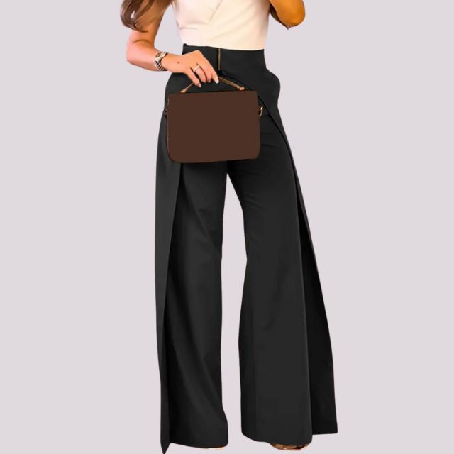 Miranda - High waisted trousers with wide leg